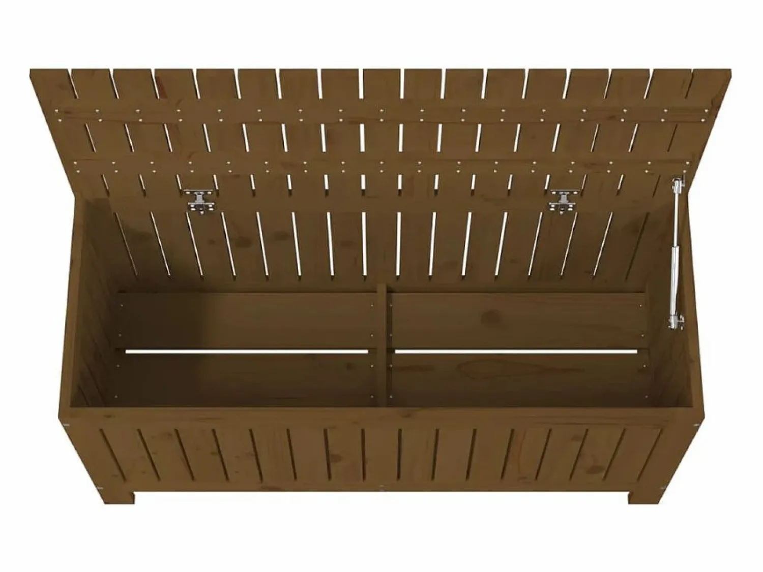 Discount Garden Furniture Hara Caja de almacenaje jardín madera pino marrón miel 108x42,5x54cm Marru00f3n