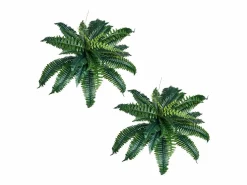 Best Helecho Artificial SucceBuy, Pack de 2, Helecho Falso de Boston 80-86 cm, 30 Hojas, Colgante, Decoración Interior/Exterior, Hogar/Oficina, Maceta No Incluida Planta Artificial