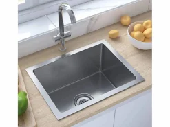 Clearance Hicksville Fregadero de cocina hecho a mano acero inoxidable Fregadero