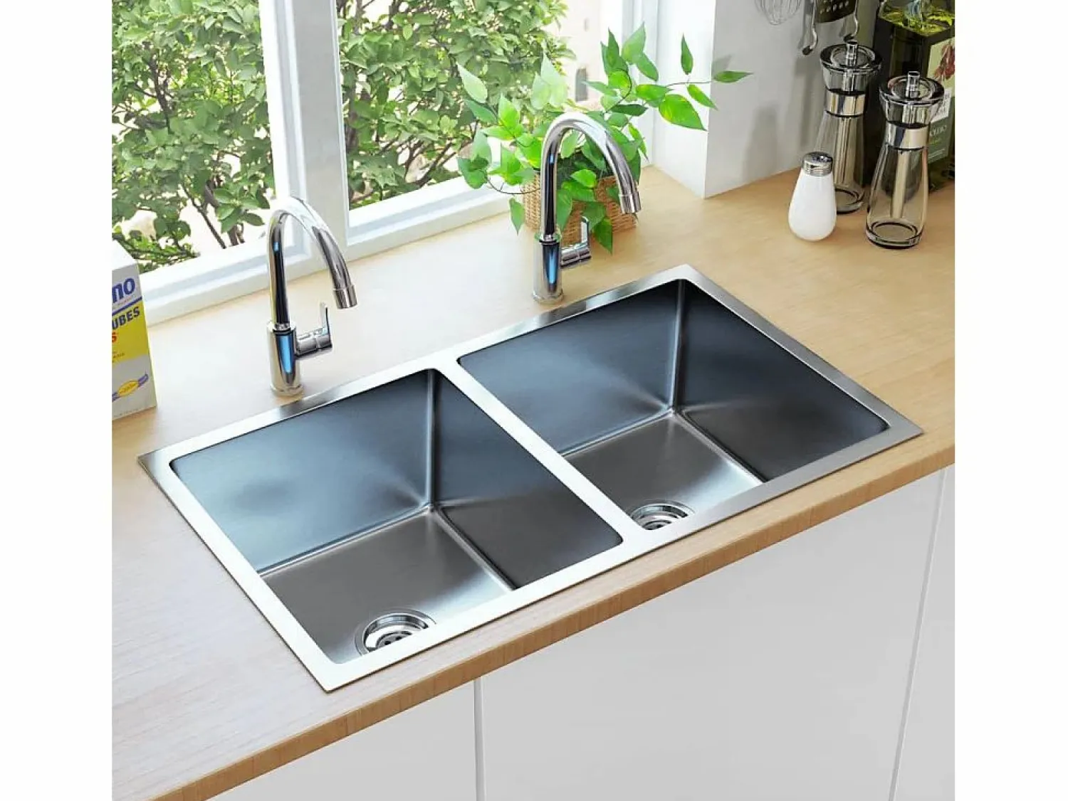 Garden Furniture Hicksville Fregadero de cocina hecho a mano acero inoxidable