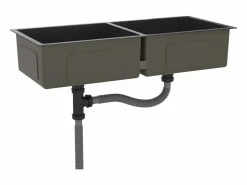 Discount Hicksville Fregadero hecho a mano acero inoxidable Fregadero