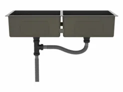 Discount Hicksville Fregadero hecho a mano acero inoxidable Fregadero