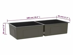 Discount Hicksville Fregadero hecho a mano acero inoxidable Fregadero