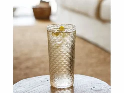 Discount Highball - Juego de 4 copas para cóctel y vino aromático de 41 cl, cristal, diseño elegante - Zafferano, fabricado en Italia Vaso