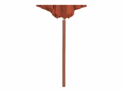 Best Highlands Ranch Sombrilla de jardín con palo de madera terracota 300 cm Sombrilla