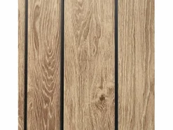 Clearance Hoggar – Caseta de Resina Jardín 6,41m2 Oak O60 - Suelo – Ventana – Efecto Madera Premium - Doble Puerta Amplia – Protección UV e Impermeable – Cierre con Pasador Negro