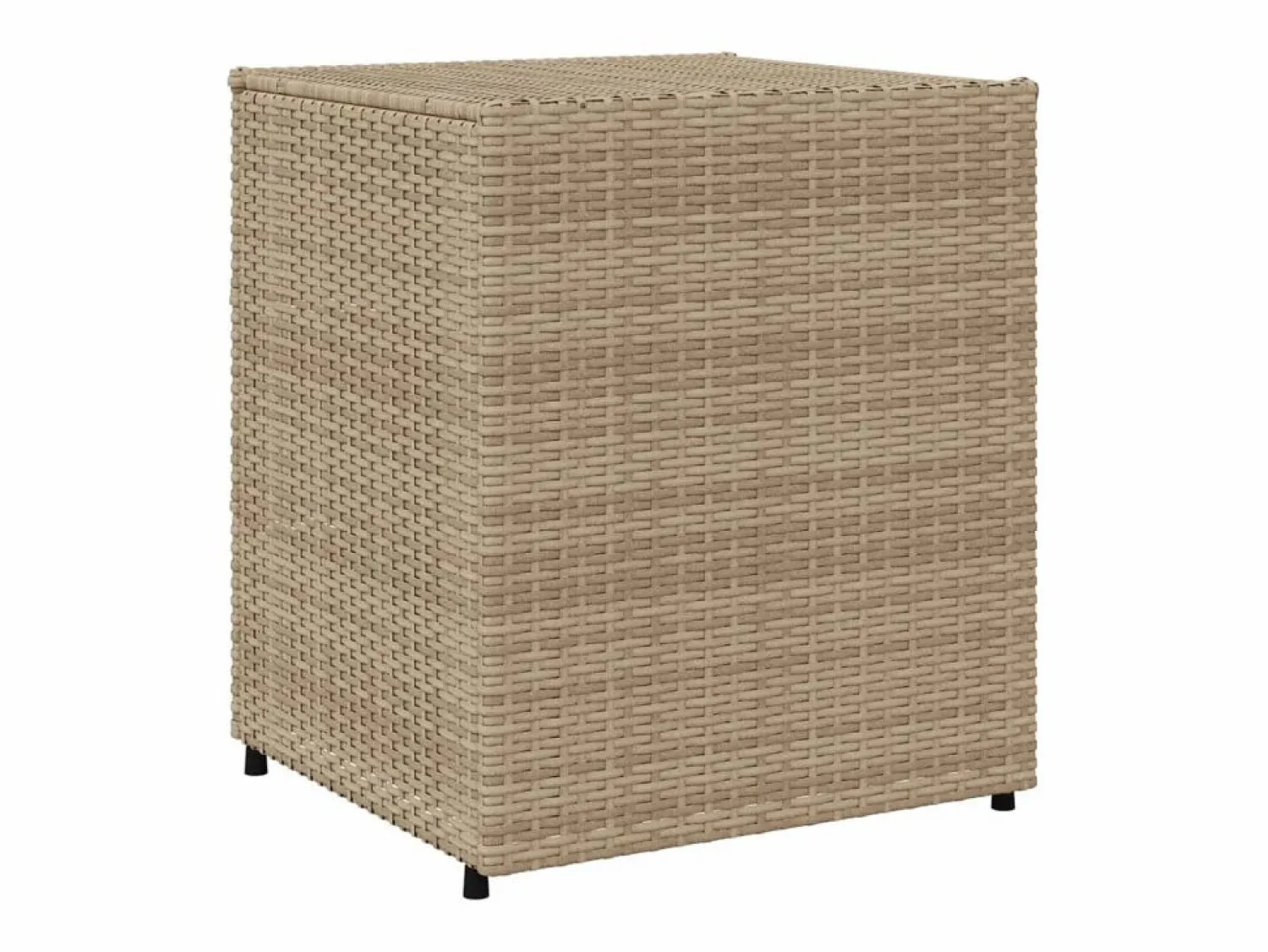 Garden Furniture Holiday Armario de almacenaje de jardín ratán PE 55x59x69 cm
