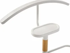 Discount Versa Holstebro Galán de Noche Moderno Multifuncional con 2 Perchas o Colgadores para Ropa de Hombre o Mujer, , 112x28,8x46,5cm Blanco