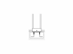 Online Home Pole - Poste de jardín LED para fijar al suelo - Luz nocturna cálida 3000K 230V 15W 1590lm Azafrán - oscuro Gris