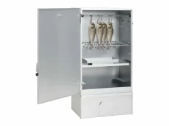 Clearance Horno ahumador astillas madera acero galvanizado 44,5x29x83 cm ES281282 Barbacoa