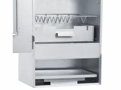 vidaxl Horno ahumador barbacoa 1 kg de virutas de madera 44,5x29x83 cm