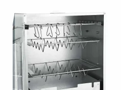 Outlet Horno ahumador de barbacoa con mesa acero galvanizado Barbacoa