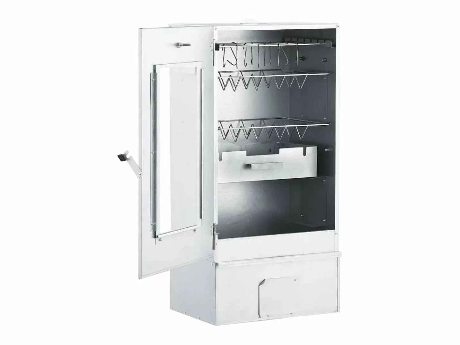 Outlet vidaxl Horno ahumador de BBQ con generador humo frío acero galvanizado Plateado