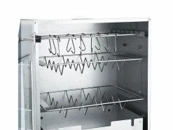 Outlet vidaxl Horno ahumador de BBQ con generador humo frío acero galvanizado Plateado