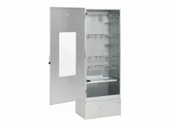New vidaxl Horno ahumador de BBQ con generador humo frío acero galvanizado Plateado