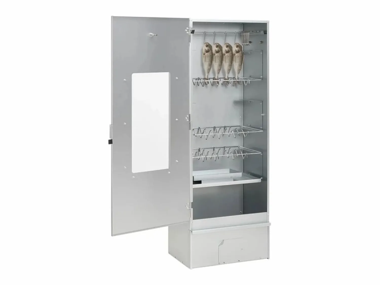 vidaxl Horno ahumador de BBQ con generador humo frío acero galvanizado