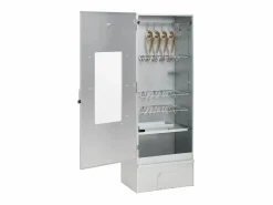 Clearance vidaxl Horno ahumador de BBQ con generador humo frío acero galvanizado Plateado