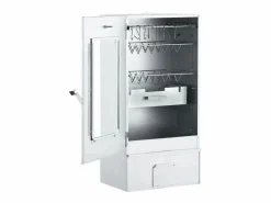 vidaxl Horno ahumador de BBQ con generador humo frío acero galvanizado Plateado