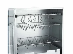vidaxl Horno ahumador de BBQ con generador humo frío acero galvanizado Plateado