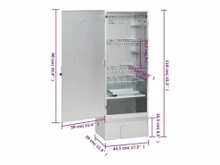 Outlet Horno ahumador de BBQ con generador humo frío acero galvanizado Barbacoa