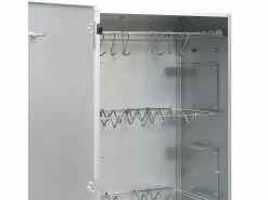 vidaxl Horno ahumador de BBQ con generador humo frío acero galvanizado