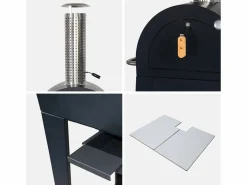 Sweeek Horno de pizza exterior con mesa