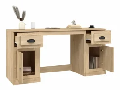 Online idaXL Escritorio con armario contrachapada roble Sonoma Escritorio Tradicional