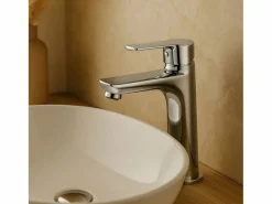 Hot Incli grifo mezclador cromado para lavabo con ahorro de energía Grifo