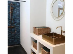 Essebagno Indus Grifo de lavabo alto de cobre Cobrizo