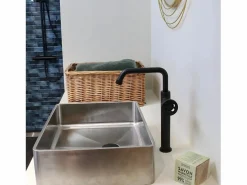 Discount Essebagno Indus mezclador alto lavabo Negro