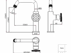 Clearance Indus mezclador bajo lavabo Grifo
