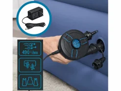 Bestway Inflador Eléctrico Portátil AC DC Power Touch 3 Adaptadores Válvulas | Toma Coche de 12V Batería 220V | 2 en 1