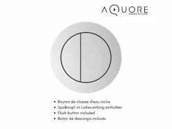 Outlet Aquore Inodoro cerámica GENOVA cisterna baja negro mate Blanco