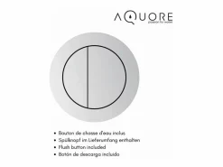 New Aquore Inodoro cerámica RHODAS cisterna baja Blanco