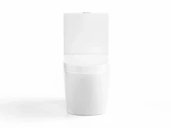 Vente-unique Inodoro de cerámica con tapa silenciosa, NAGILAM