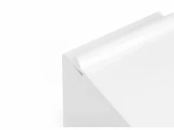 Discount Vente-unique Inodoro flotante con marco de soporte y placa de descarga cromada, CLEMONA Blanco