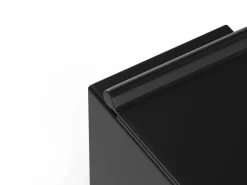 Best Vente-unique Inodoro flotante de cerámica mate sin brida, Ancho 51,5 x Alt. 34, CLEMONA Negro