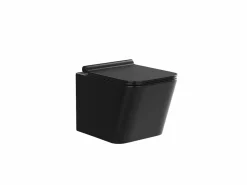 Sale Inodoro flotante mate con marco de soporte y placa de descarga, CLEMONA Inodoro Suspendido