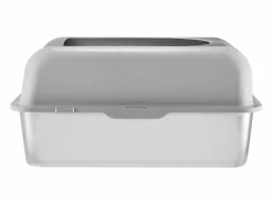 New Inodoro para Gatos SucceBuy XL, 15 CM de Profundidad, Inodoro, de Acero Inoxidable con Reposapiés Higiene Y Cuidado De Mascotas