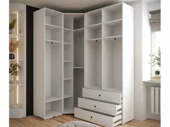 Online Inova 3 armario con puertas batientes 236,7/182/47 Blanco / Dorado
