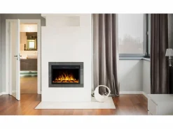 Insert eléctrico INFINITY para chimenea eléctrica - fuego premium - empotrada - 71x14x50 cm - chimenea LED con calefacción 750/1500 W