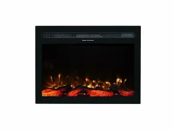 Insert eléctrico INFINITY para chimenea eléctrica - fuego premium - empotrada - 66x14x50 cm - chimenea LED con calefacción 750/1500 W