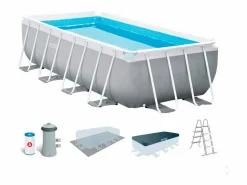 Clearance 26792 Prism Metal Frame piscina elevada 488x244x107 cm Piscina Tubular