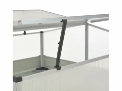 Clicnbuy Invernadero de acero galvanizado 100x100x77 cm Gris antracita