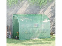 New Invernadero de jardín con estantes y ventanas, de plástico reforzado, de acero, , montable, para balcón, jardín, tomates y plantas (300 x 150 x 213 cm) Invernadero De Jardín
