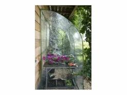Sale Invernadero de Jardín de Pared 2m² H215x200x100cm, Estructura Metálica Ø16mm, PVC Transparente 1mm, Puerta con Cremallera Invernadero De Jardín