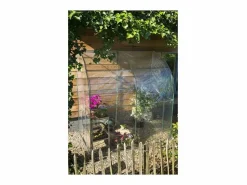 Sale Invernadero de Jardín de Pared 2m² H215x200x100cm, Estructura Metálica Ø16mm, PVC Transparente 1mm, Puerta con Cremallera Invernadero De Jardín