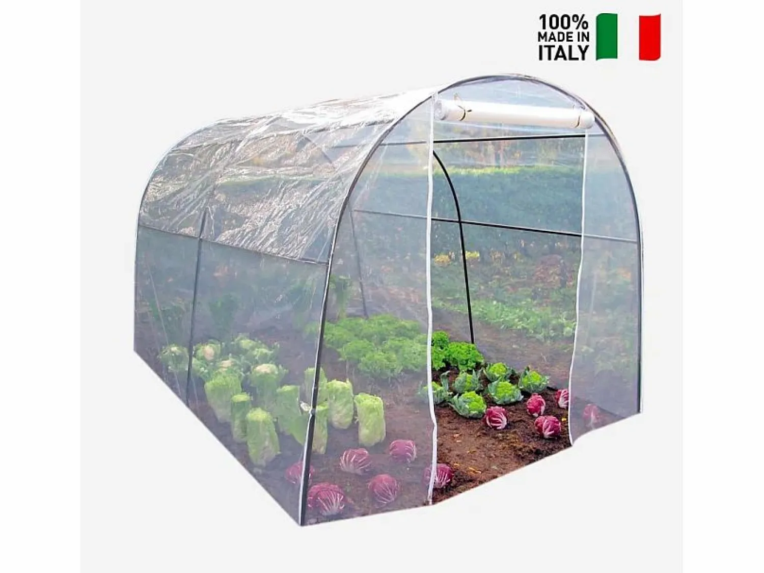 Buzz metallurgica Invernadero de jardín tipo túnel en PVC de 200 x 300 x h180 cm para flores y plantas Orto L