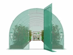 Outlet Invernadero de Túnel SucceBuy, Invernadero de Túnel de Planta Baja, 835x290x225 cm, con Armazón Galvanizado y Cubierta en PE, Invernadero De Jardín