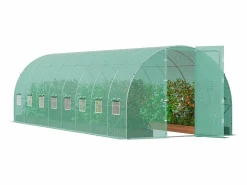 Outlet Invernadero de Túnel SucceBuy, Invernadero de Túnel de Planta Baja, 835x290x225 cm, con Armazón Galvanizado y Cubierta en PE, Invernadero De Jardín